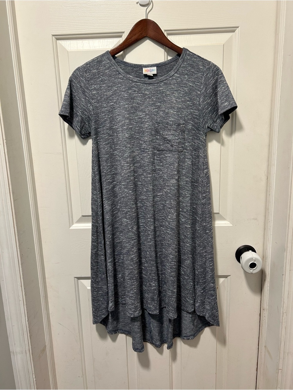 LuLaRoe Heathered Gray Swing Dress